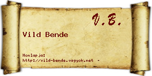 Vild Bende névjegykártya